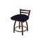 Holland Bar Stool Co 18" Low Back Swivel Vanity Stool, Bronze Finish, Canter Twilight Seat 41118BZ002 - alternate 1